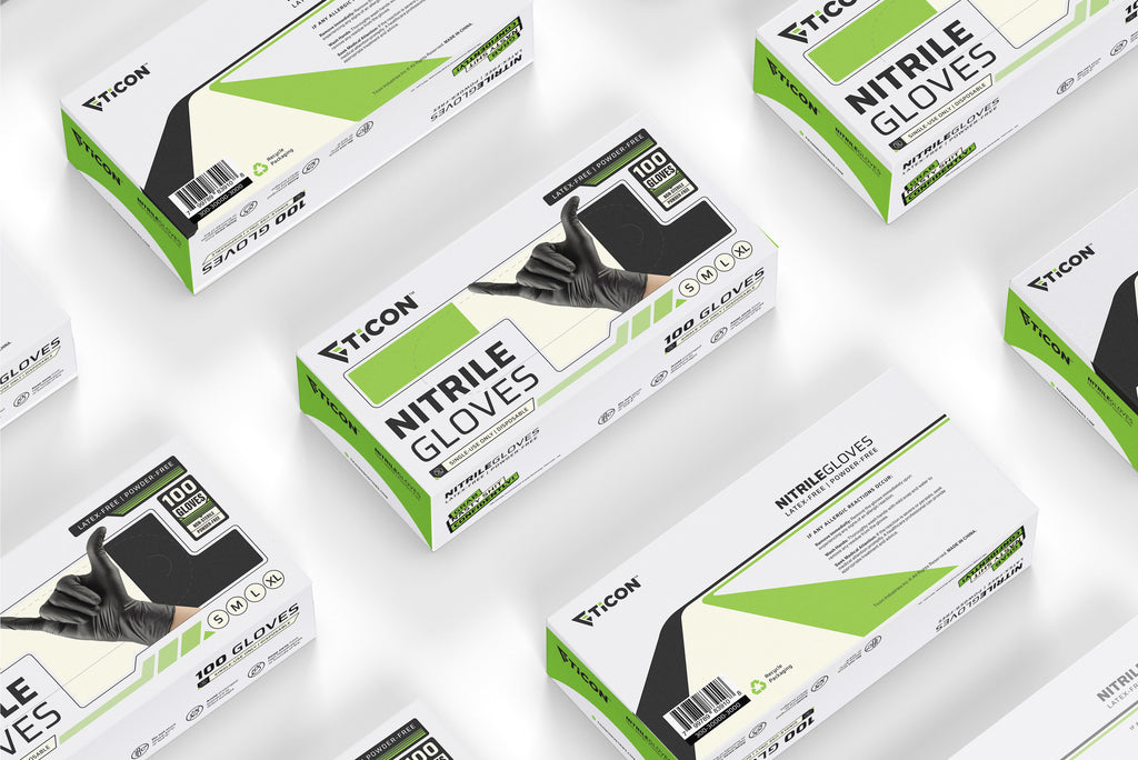 Ticon Industries Premium Nitrile Gloves - 6 mil - 100 Count
