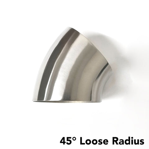 Titanium 45° Loose Radius Elbow