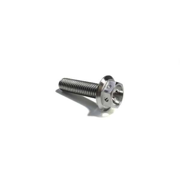 M8 Flanged 6 Point Drilled Hex Titanium Bolt - 6Al4V / GR5 – Ticon