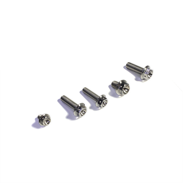 M5 Flanged 6 Point Drilled Hex Titanium Bolt - 6Al4V / GR5 – Ticon