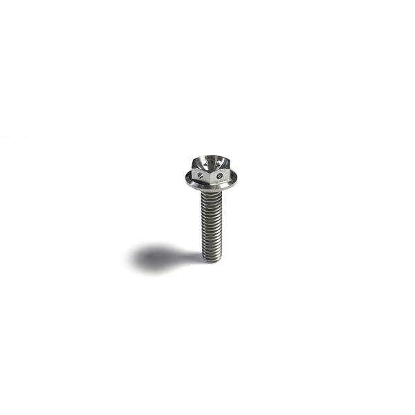 M6 Flanged 6 Point Drilled Hex Titanium Bolt - 6Al4V / GR5 – Ticon