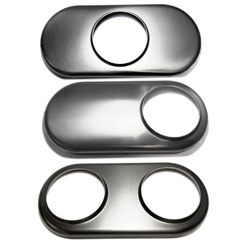 Titanium Thin Oval Muffler End Cap