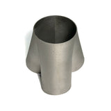 3D Printed INC 625 3-1 Merge Collector - 1.75" Primaries to 2.25" Outlet - Butt Weld - 17° Splay Type