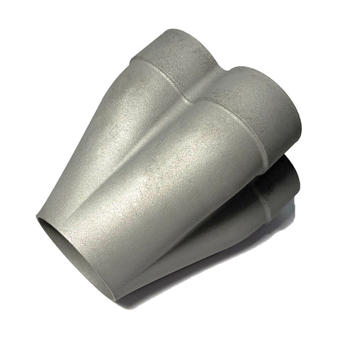 3D Printed INC 625 4-1 Single Slip Merge Collector - 1.75" Primaries to 2.25" Outlet - 21° Merge