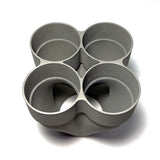 3D Printed INC 625 4-1 Single Slip Merge Collector - 1.75" Primaries to 2.25" Outlet - 21° Merge