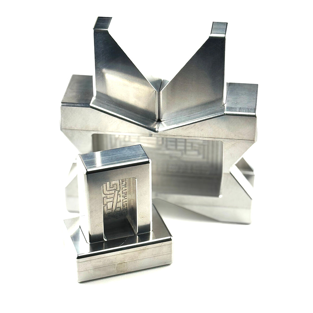 Tig Aesthetics Weld Block Complete Kit - X / V / Rect - Aluminum