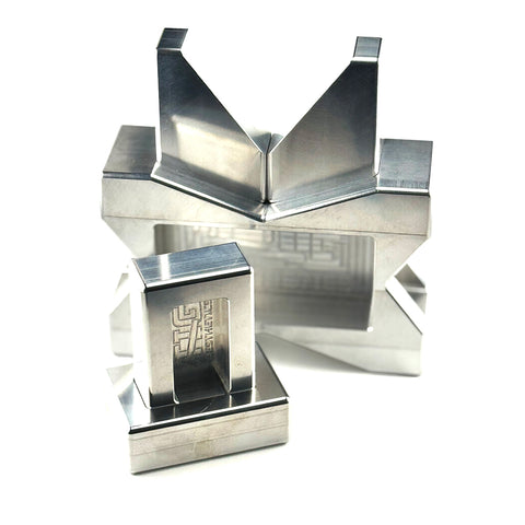 Tig Aesthetics Weld Block Complete Kit - X / V / Rect - Aluminum