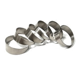 Titanium Pie Cut - Tight Radius - 1mm/.039" - 6 Pack (90° Total)