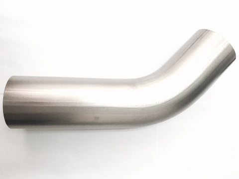 2.5″ Titanium 45° Mandrel Bend  – 1.5D Radius – 1.2mm/.047" Wall  - 4" Leg / 6" Leg