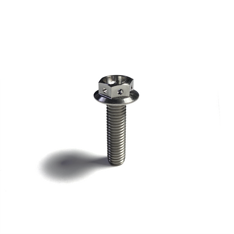 Flanged 6 Point Drilled Hex Bolts - Titanium 6Al4V / GR5