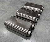 3"/2.5" (Center/Dual) Titanium Dual Low Profile Oval Muffler 17" OAL