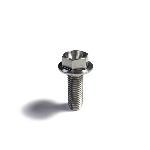 M12 Flanged 6 Point Hex Titanium Bolt - 6Al4V / GR5