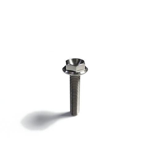 M5 Flanged 6 Point Hex Titanium Bolt - 6Al4V / GR5