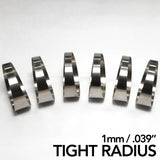 Titanium Pie Cut - Tight Radius - 1mm/.039" - 6 Pack (90° Total)