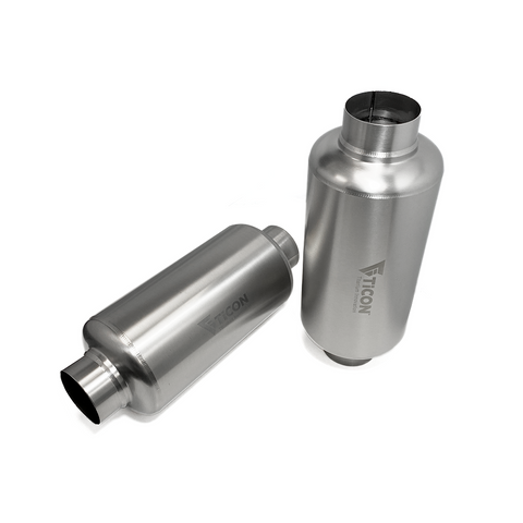 3" Titanium Race Muffler 17" OAL