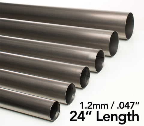 Titanium Tube 1.2mm/.047" - 24" Length